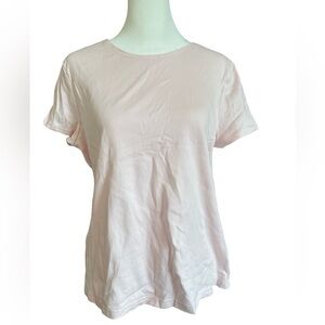 Croft & Barrow pale pink tee PL